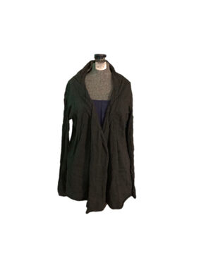 Women's Unbranded Gray Draped Open Front Cardigan Sweater Large